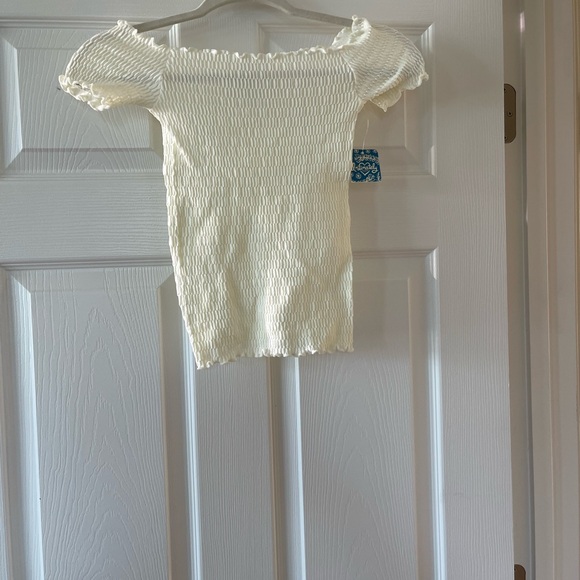 Free People Off-Shoulder Ribbed Top - Picture 6 of 7